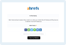 Ahrefs referral program