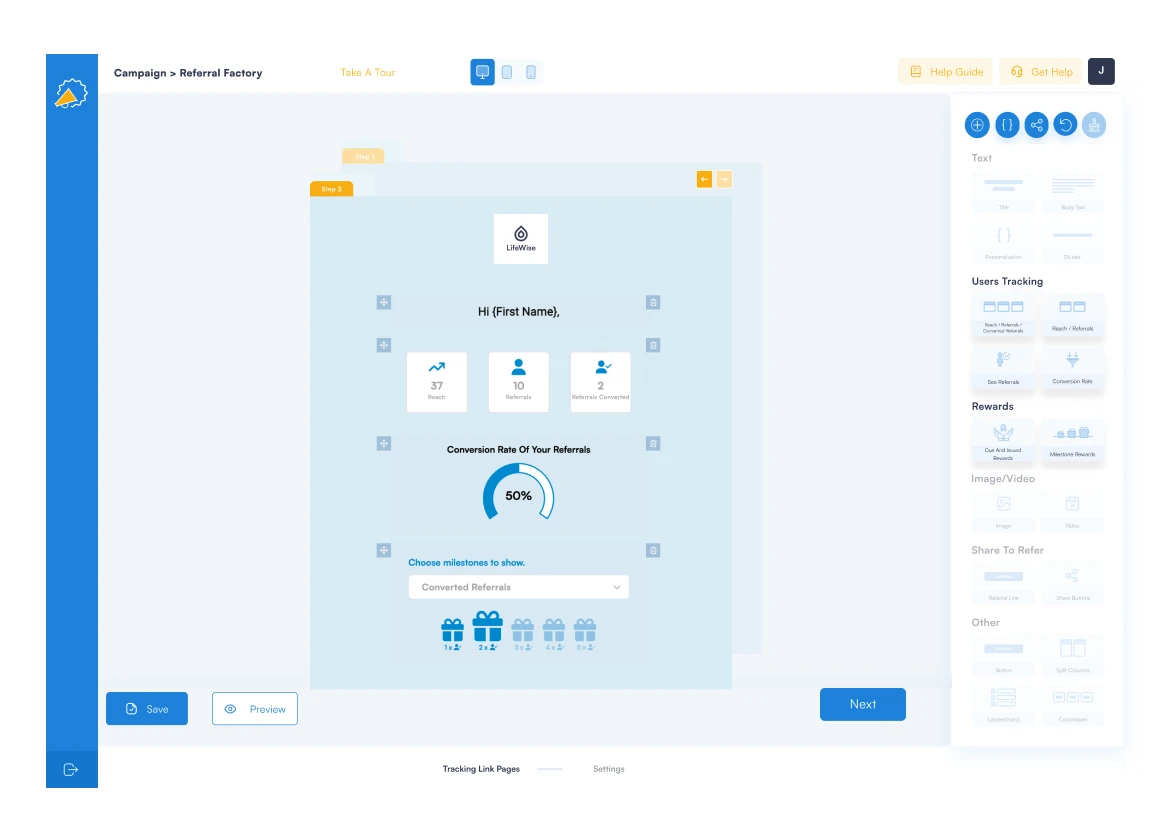 Referral Tracking For Users