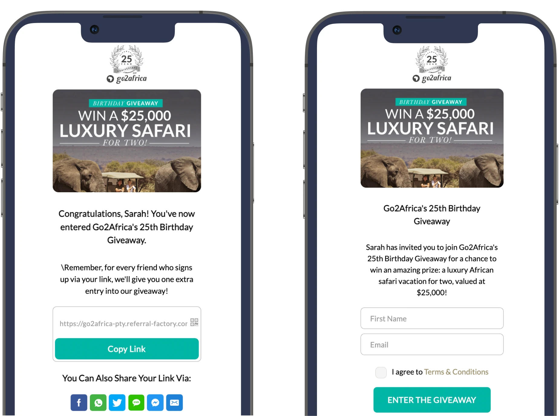 Safari referral