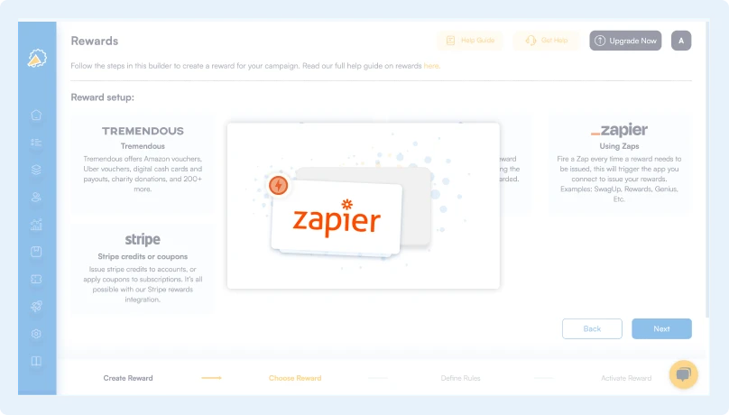 Reward through Zapier